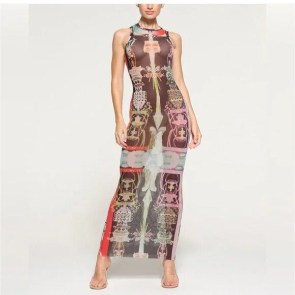 Skims summer mesh dress high neck long dress - Picture 6 of 13